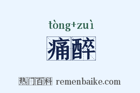 痛醉是什么意思的图片